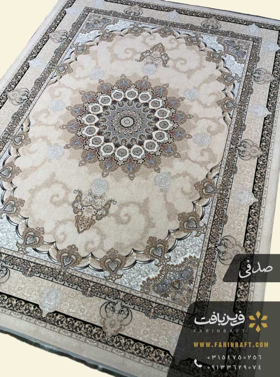 فرش طرح آنیسا 700 شانه صدفی 700 شانه